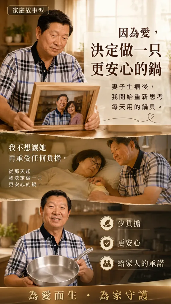 🆕全新一代，六年研發全面進化！不是食品級，是醫用級！🏥林允靜最新力作——醫用級316不鏽鋼平底鍋，採用手術刀、人工關節同等級鋼材打造，零塗層、零重金屬釋出，給家人最安心的每一餐🍲。比上一代輕15%，單手輕鬆翻，煎魚不破皮、炒菜不冒黑煙，水一沖就乾淨✨。台灣製造，世界第一精密鑄造技術，每一個把手、每一顆鉚釘都是老師傅親手鎖上🔧。這不是普通的鍋，是用做給老婆的心意，全新打造給全家人的健康好鍋！ - 1